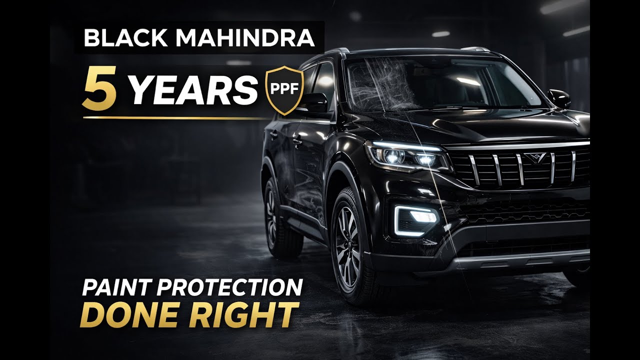 Black Mahindra Gets 5 Years PPF | Scratch & Stone Chip Protection