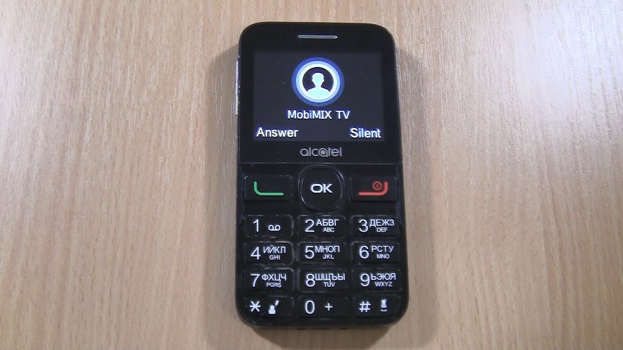 Alcatel 2008G incoming call