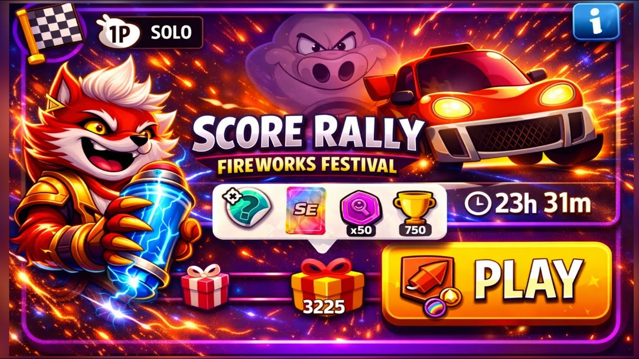 Fireworks festival solo challenge|score rally|match masters