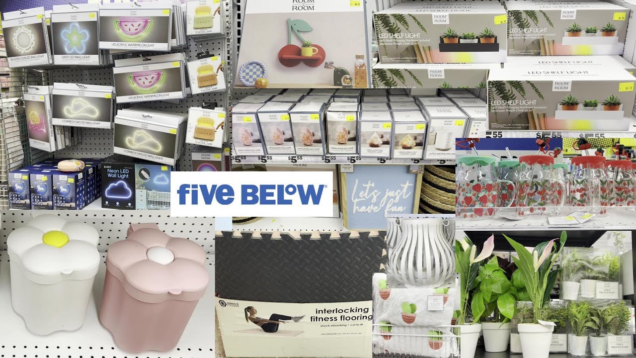 FIVE BELOW * NEW FINDS !! ROOM 2 ROOM DCEOR |COME WITH ME SHOP WITH ME 5 BELOW