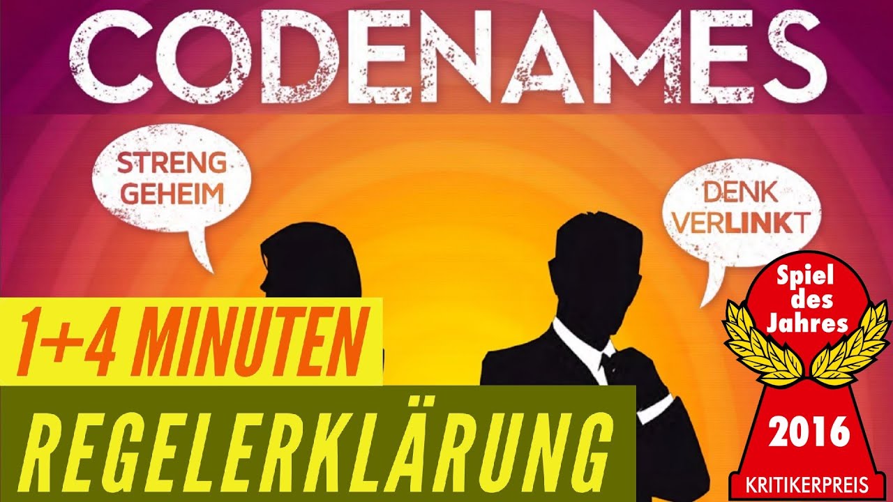 Codenames Regeln Anleitung Erkl&auml;rung - Spiel des Jahres 2016 Familienspiel