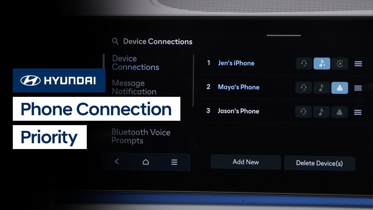 Phone Connection Priority | Hyundai