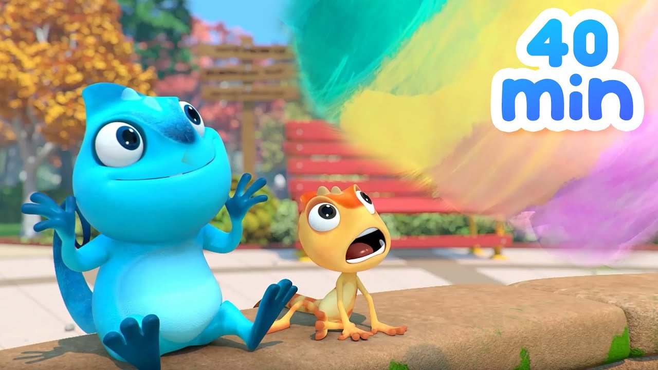Cam & Leon | COLOR CLOUD (COMPILATION) Cartoon for Kids | Funny Cartoon