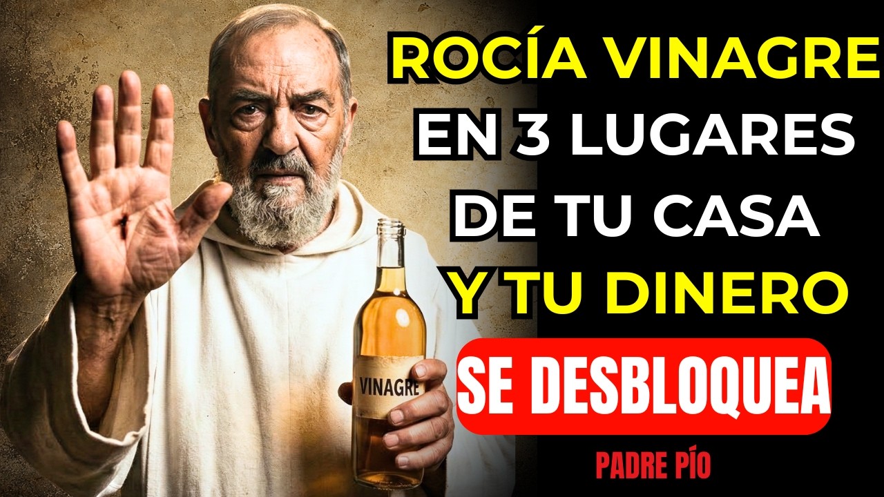 El Padre Pío Revela Los 3 Lugares Secretos Donde El Vinagre Cambia Tu Dinero… | Enseñanzas Bíblicas