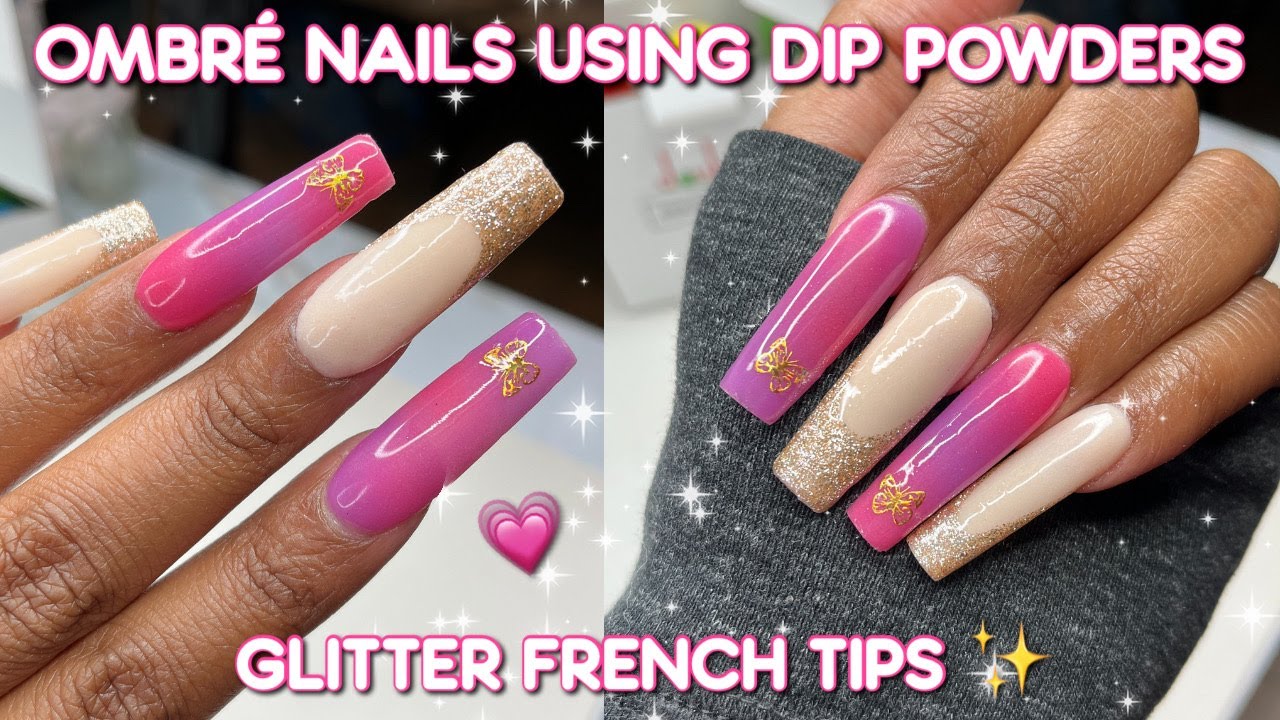 HOW TO OMBRE USING DIP POWDERS! ✨ | Double Dip 2-in-1 Powders | Easy Dip Powder Tutorial