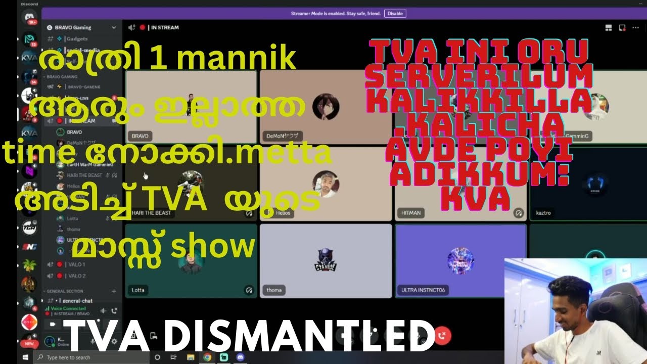 METTA MASS TVA|Ini tva RP kalikkilla eth servaril poyaalum kva adichirikkum| TVA dismantled|TVAVSKVA