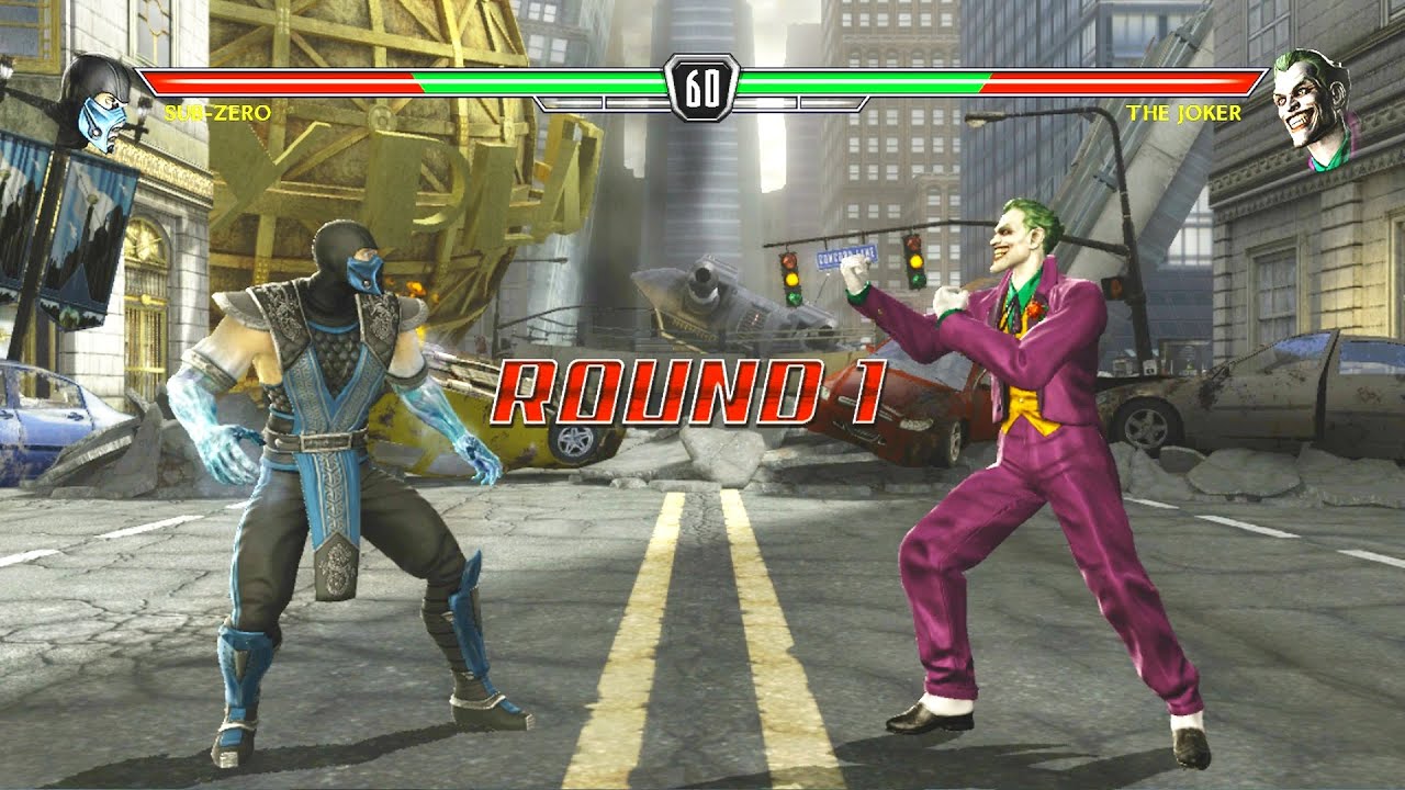 Mortal Kombat vs DC Universe - SUB-ZERO VS JOKER  - VERY HARD DIFFICULTY
