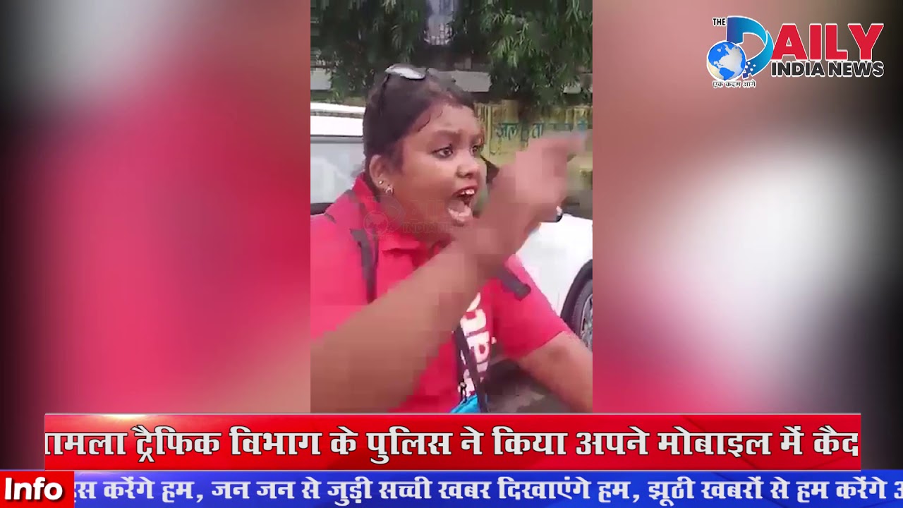 Zomato Delivery Girl Abusing Traffic Police in Navi Mumbai