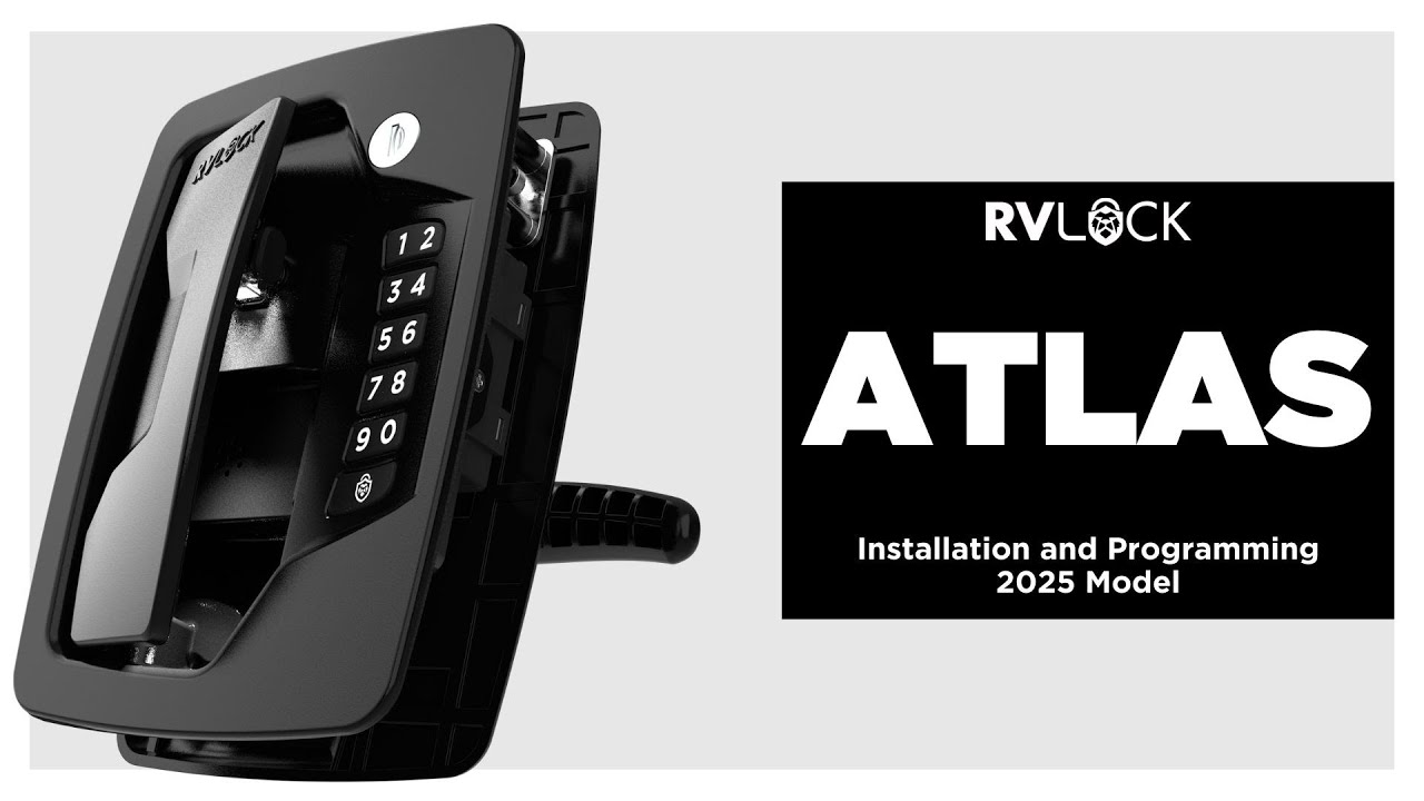Установка ручки замка Atlas RVLock — модель 2025 года