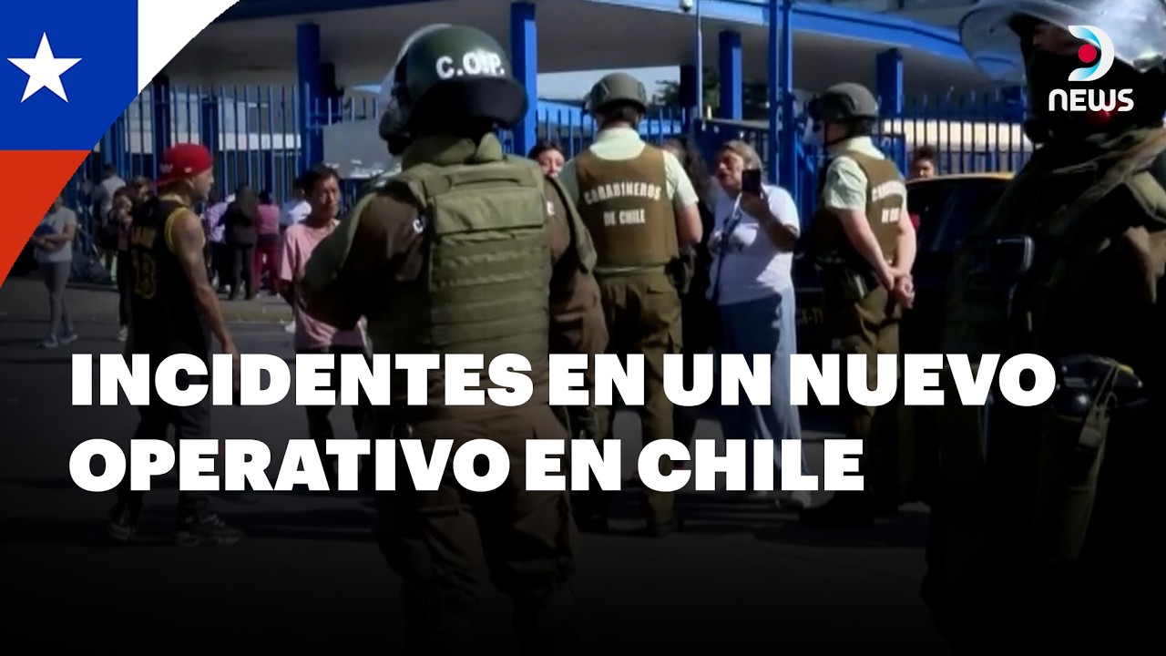 Disturbios en las afueras de la cárcel de Santiago de Chile | Tensión con carabineros | DNews