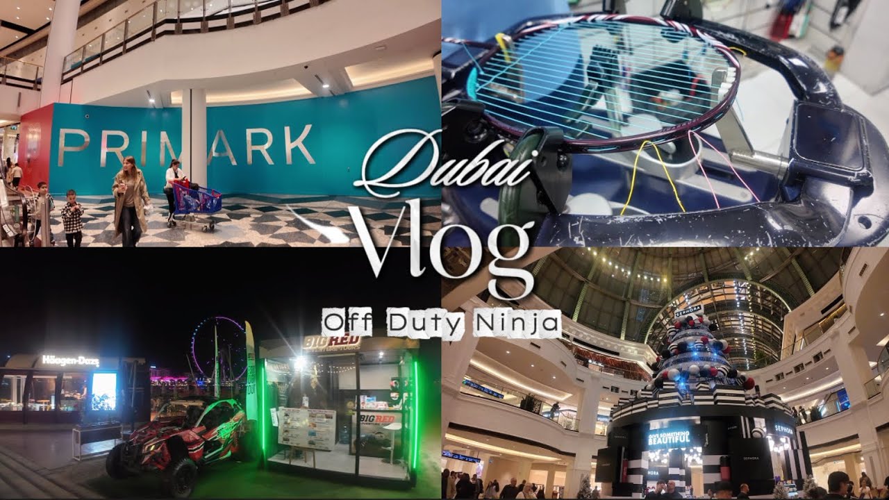 Dubai Vlog 😳 | Sneaking Into an Abandoned School, Custom Yonex Rackets | Life & PRIMARK IN DUBAI😱?
