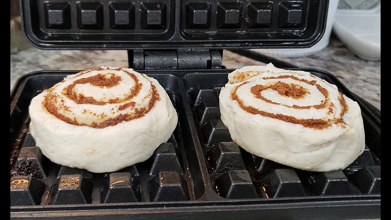 CINNAMON ROLL WAFFLES | Easy Waffles Breakfast | Self Quarantine Cooking