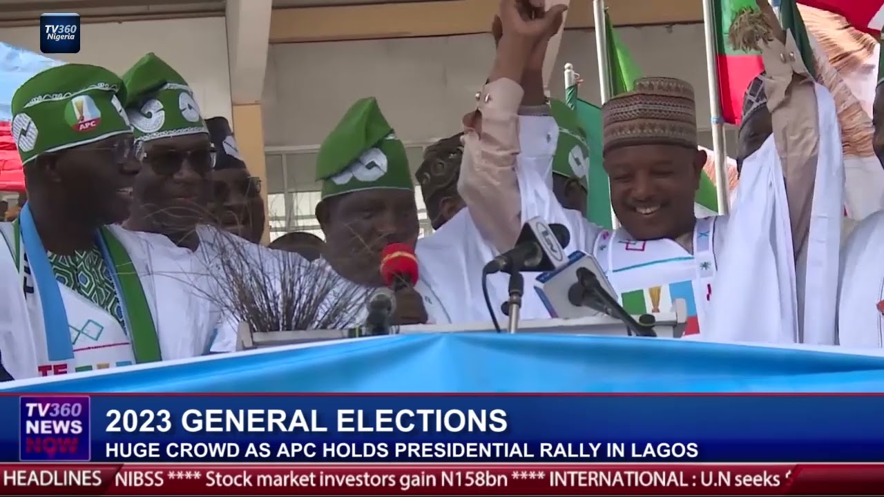 2023 GENERAL ELECTIONS: HUGE CROWD AS APC HOLDS PRESIDENTIAL RALLY IN LAGOS PART 1