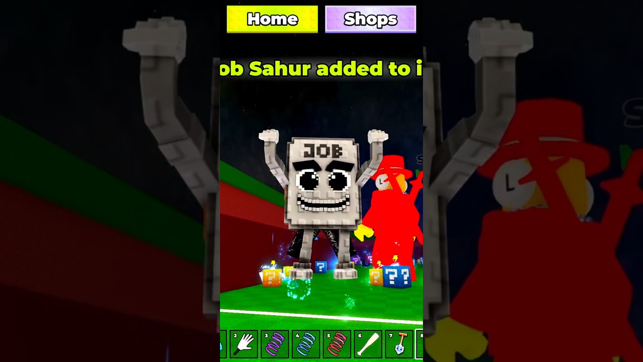 Я получил эту секретную работу в игре Break A Lucky Block #roblox #shorts #shortsfeed