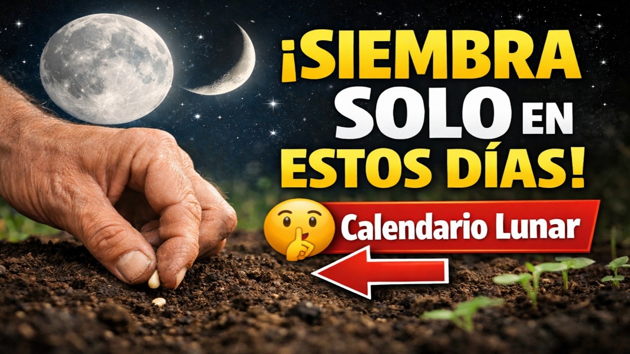 ¡SIEMBRA SOLO EN ESTOS DÍAS! 🤫 Calendario lunar para tu huerto: finales de febrero de 2026.