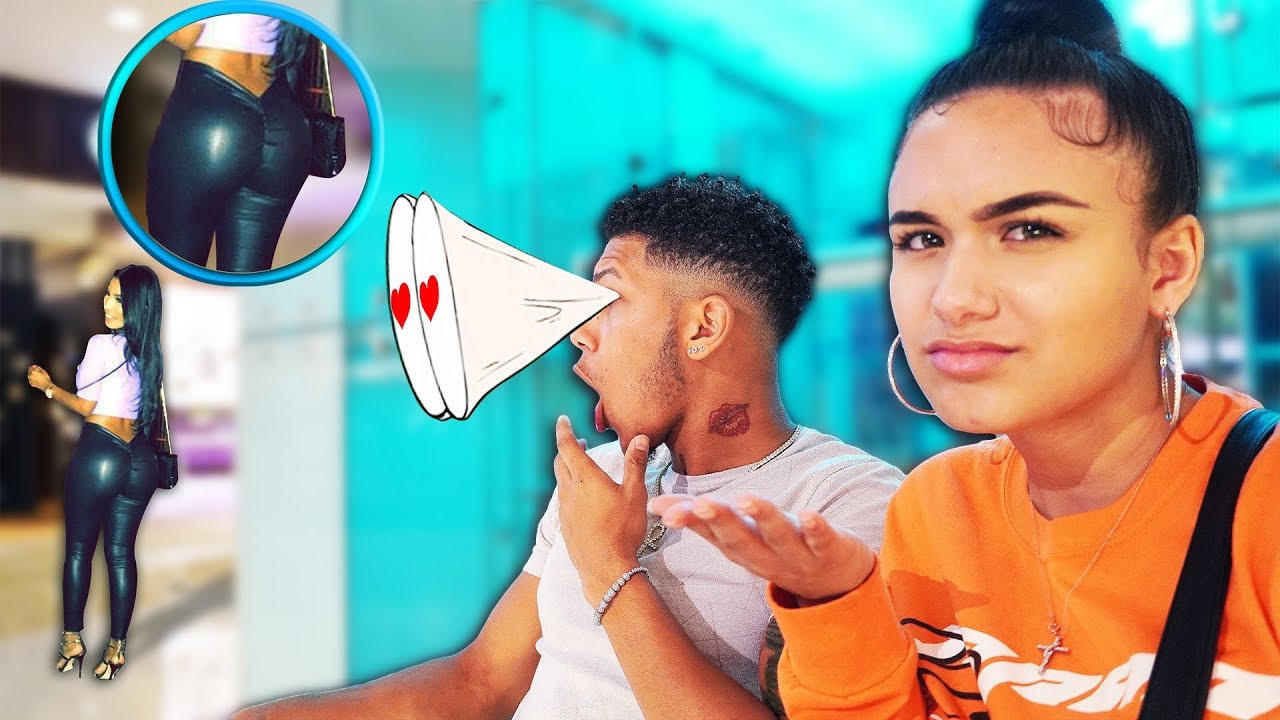 Staring At Other Girls Butts In Front Of My Girlfriend PRANK! (BAD IDEA!!)
