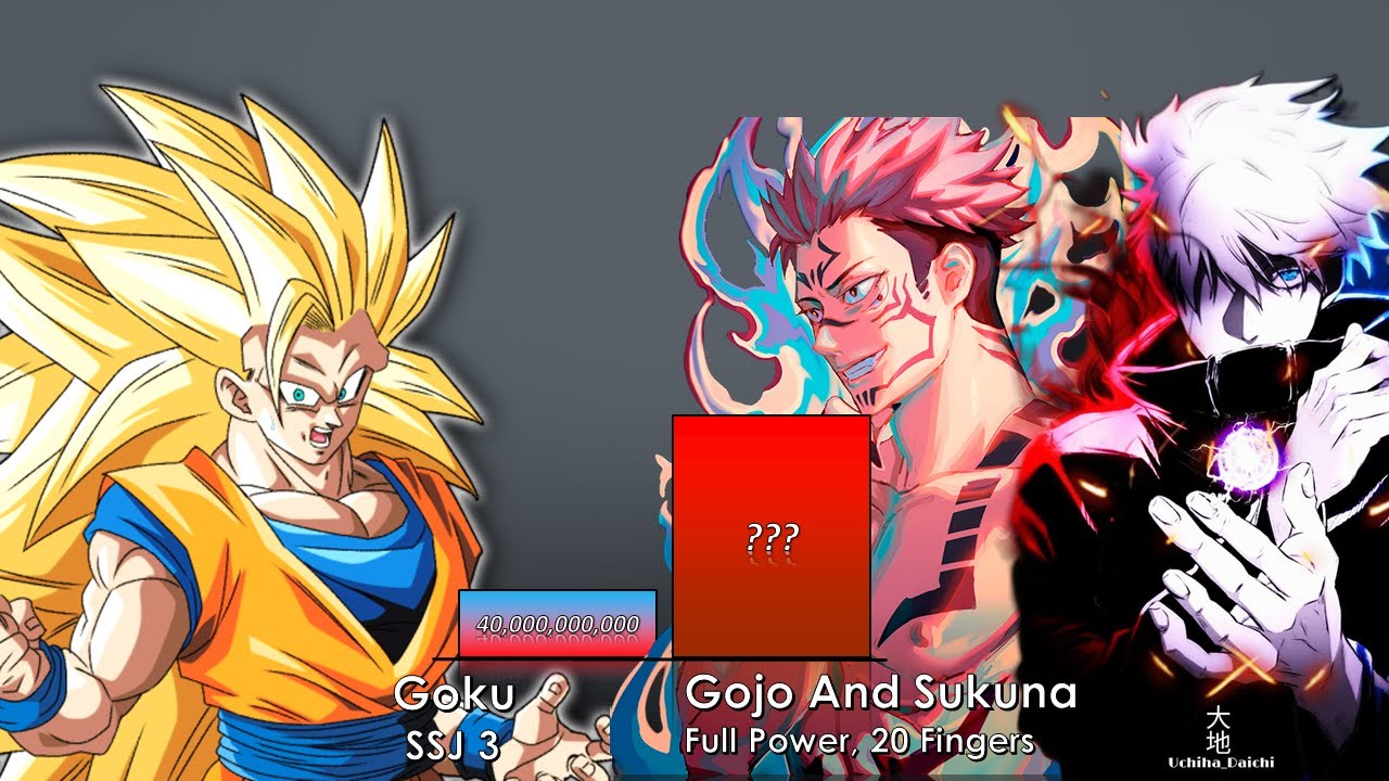 Goku vs Gojo And Sakuna Power Level