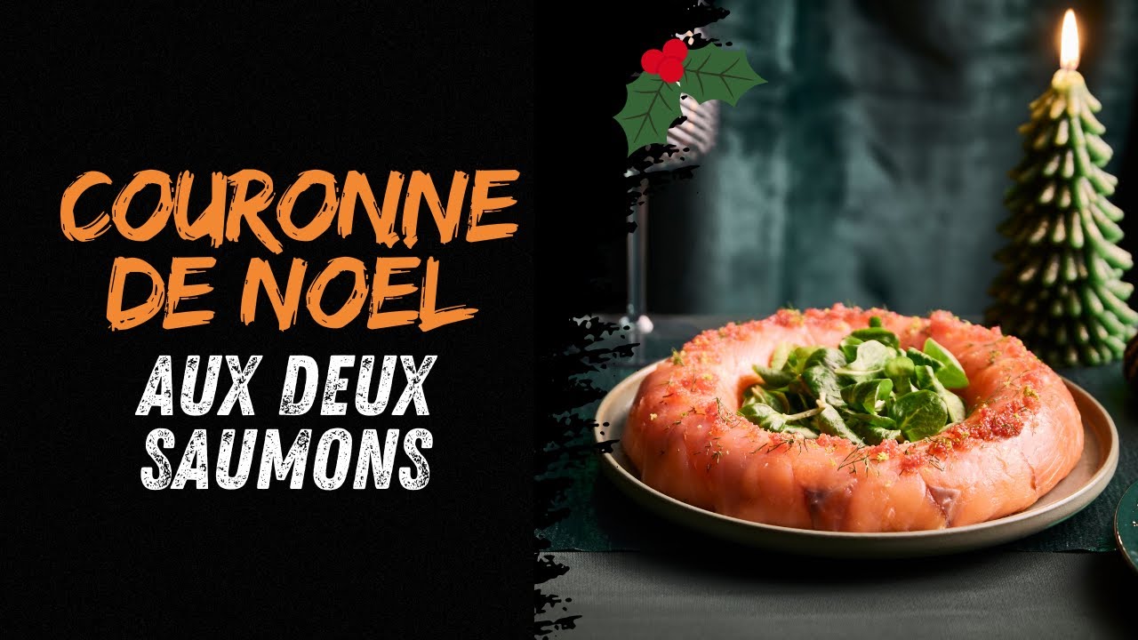 ✨ Couronne de Noël au deux saumons 🎄🐟