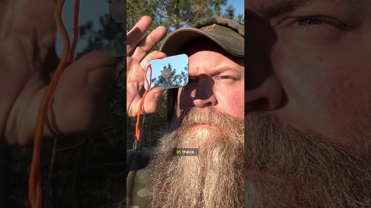 Grab anyone's ATTENTION using this SIGNAL MIRROR #survival #signal #mirror #edc