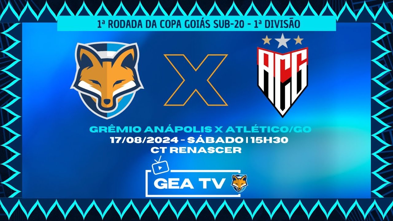 Grêmio Anápolis 2 X 4 Atletico/GO - Copa Goiás sub-20 2024 - Rodada 1