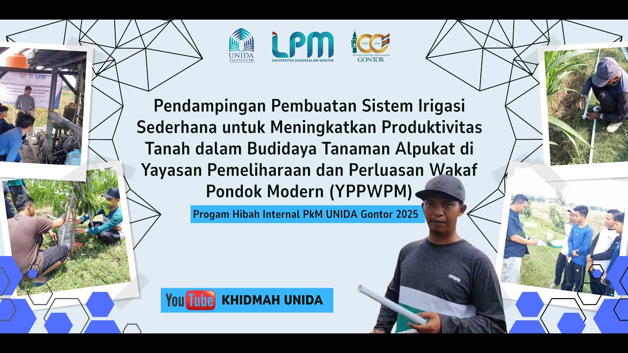 Pendampingan Pembuatan Sistem Irigasi Sederhana Di Kebun Alpukat PMDG Gontor Ponorogo