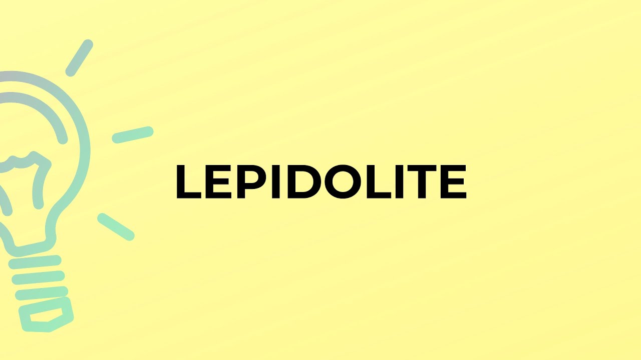 What is the meaning of the word LEPIDOLITE?