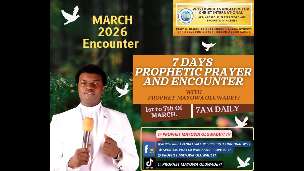 DAY 1 OF THE 7 DAYS ENCOUNTER \GLORIOUS SERVICE