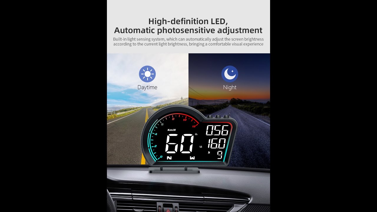 VELOCIMETRO DIGITAL AUTO G16 HUD GPS