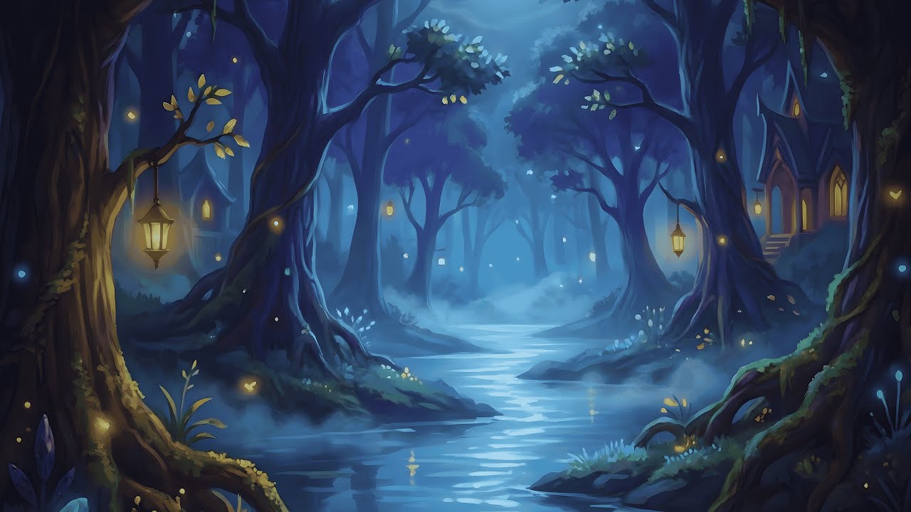 Moonlit Elven River 🌙 | Fantasy D&D Lofi for Sleep & Relaxing