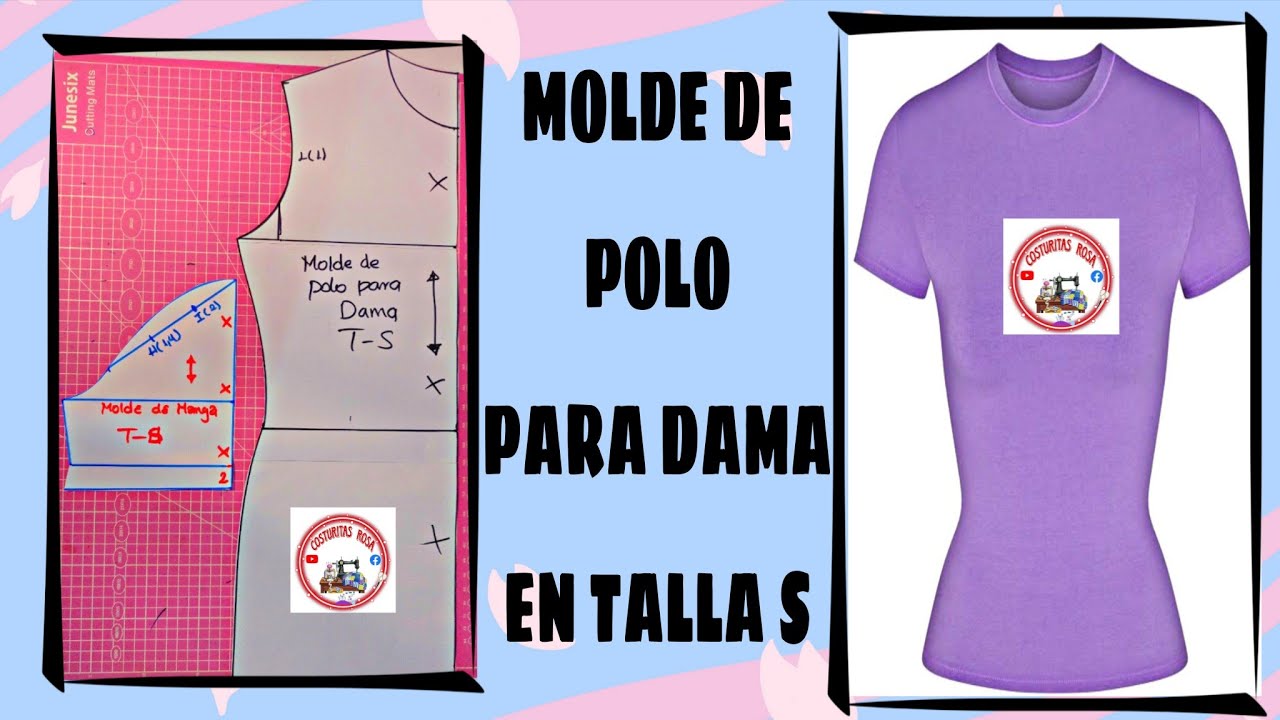 MOLDE DE POLO PARA DAMA EN TALLA S