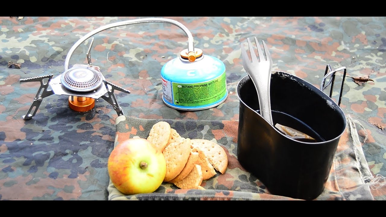 Vango mini folding Stove & Webtex Crusader Mug