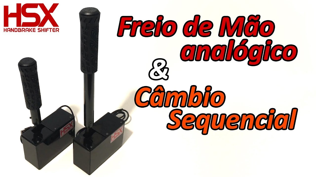 HSX - Freio de M&atilde;o e C&acirc;mbio Sequencial para jogos de corrida e simuladores | Apresenta&ccedil;&atilde;o Completa