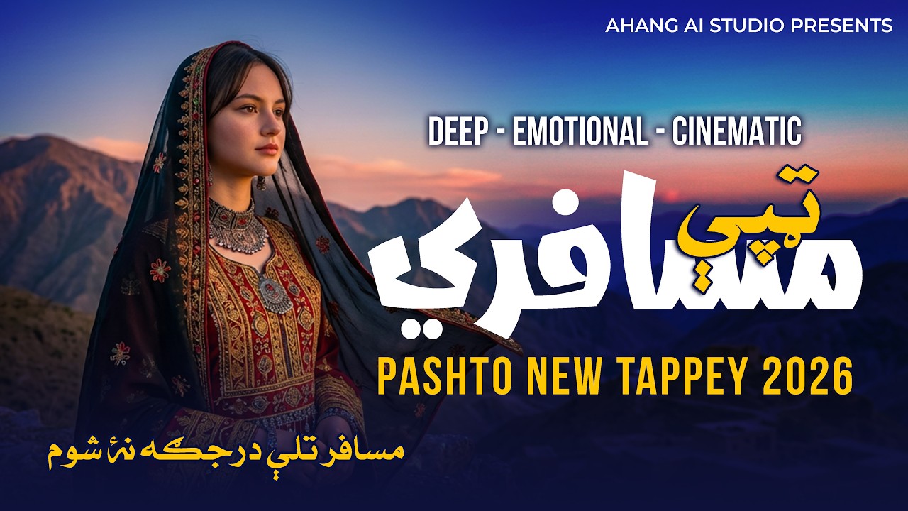 New Musafari Tappy 2026 | مسافر تلې درجګه نۀ شوم | Slow Cinematic Mood | Ahang AI Studio مسافري ټپې