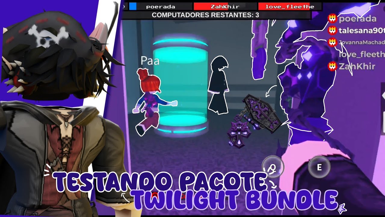 •TESTANDO O NOVO PACOTE TWILIGHT BUNDLE DE HALLOWEN!||FLEE THE FACILITY ROBLOX||•
