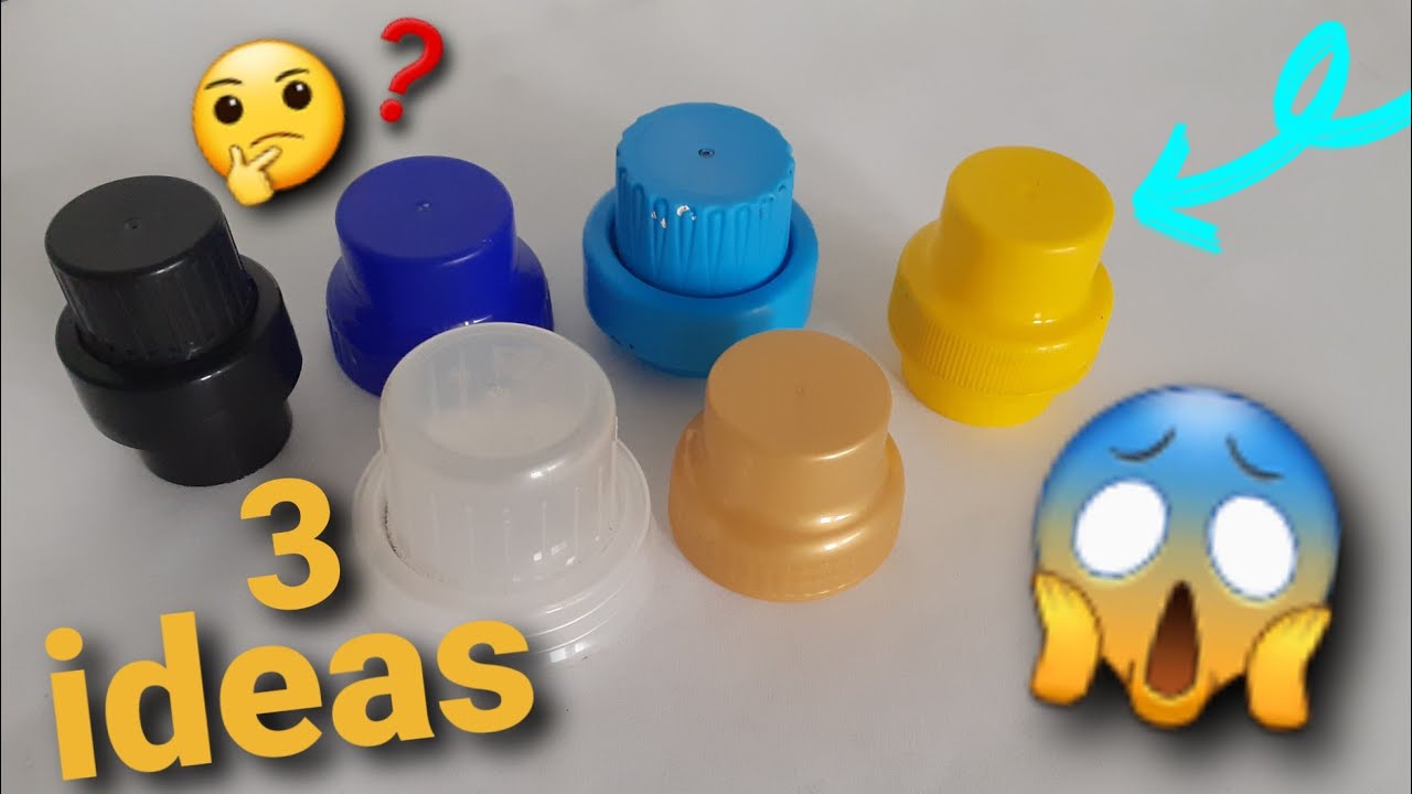 3 MANUALIDADES CON TAPAS DE BOTELLAS PLASTICAS - IDEAS CON RECICLAJE