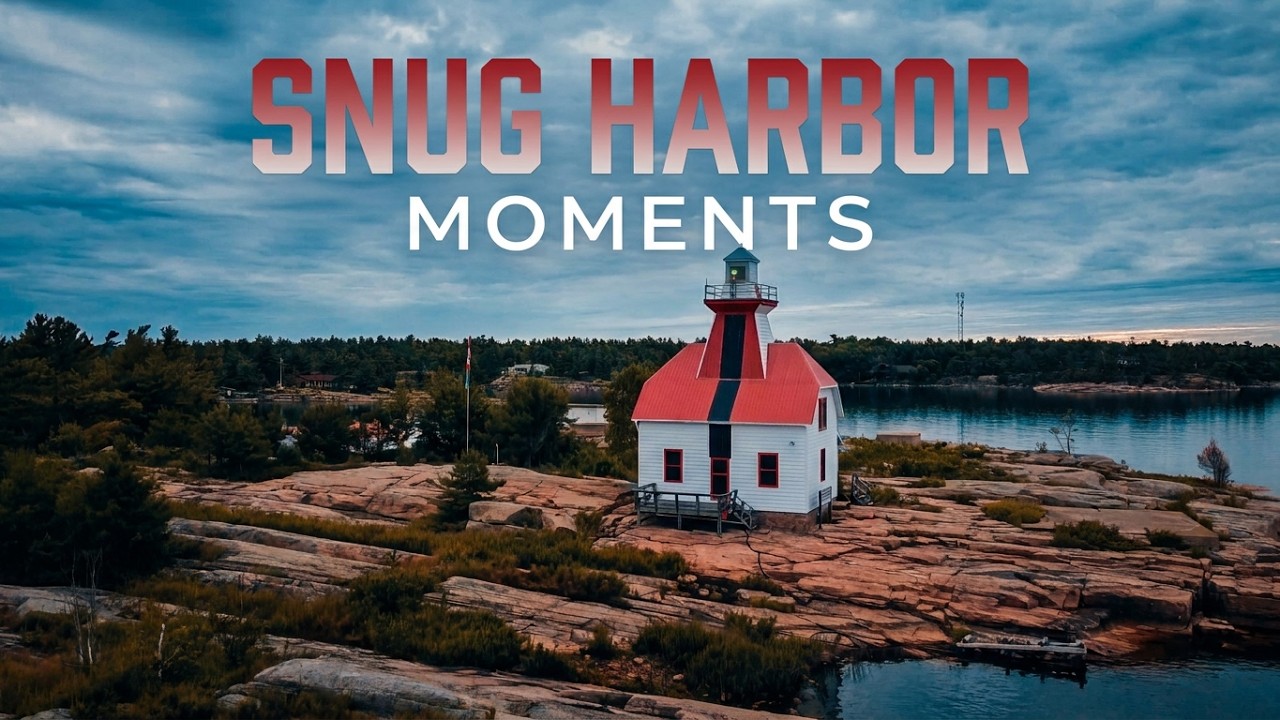 Franklin Island Georgian Bay VIA Snug Harbor light house - drone footage
