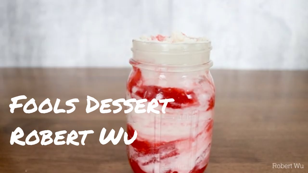 Fools Dessert with Raspberries || Robert Wu ASMR