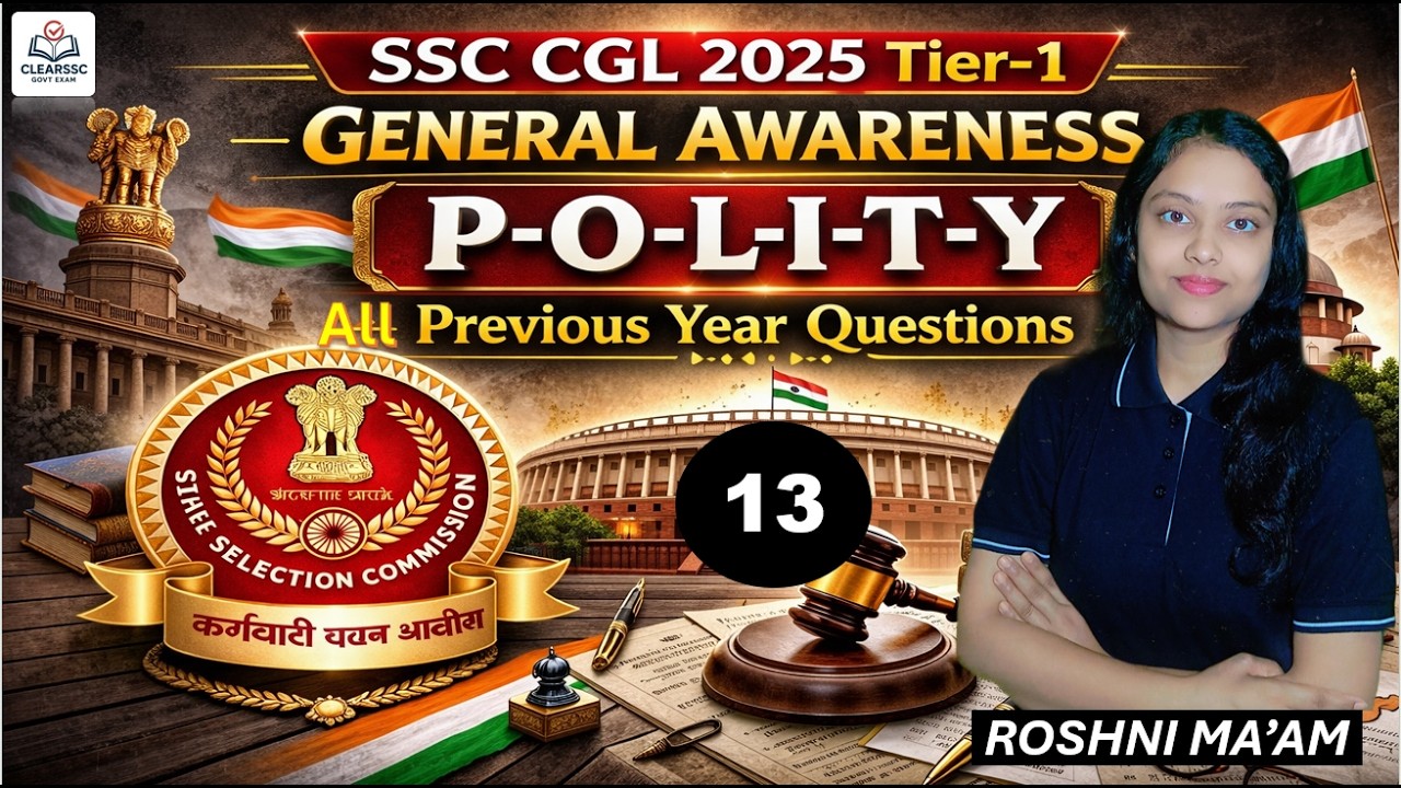 SSC CGL 2025 Tier-1 | General Awareness –  | Previous Year Questions | All Questions