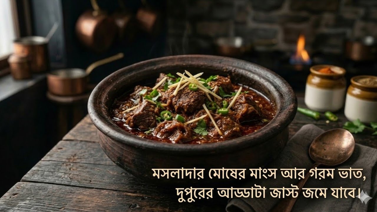 সেরা স্বাদে ঘরোয়া মশলায় মোষের মাংসের ঝোল | Delicious Buffalo Meat Gravy​#BuffaloMe