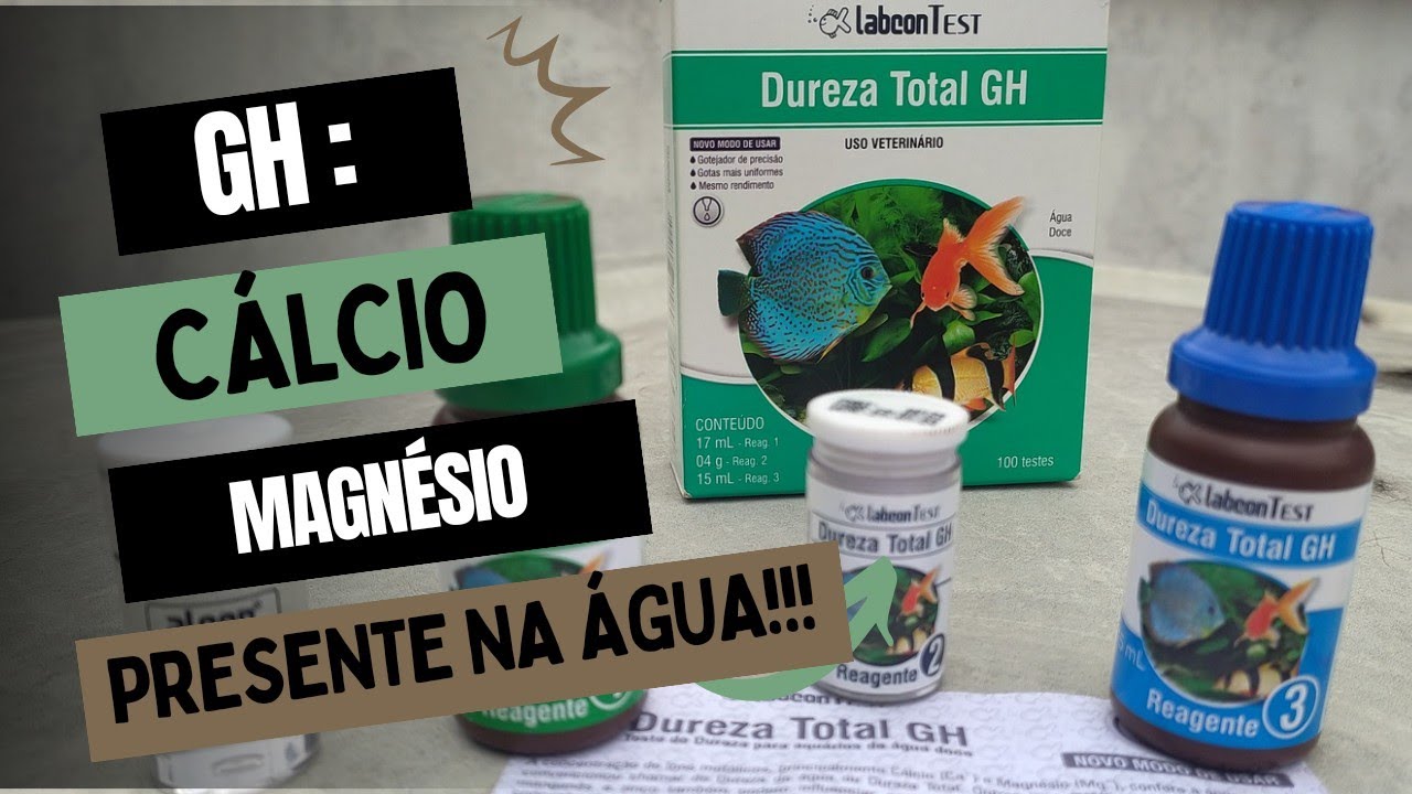 Como saber o GH dureza total da água e como corrigir.