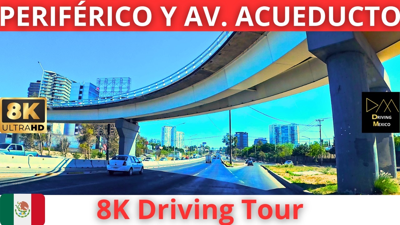 Manejando en ZAPOPAN 2026 por PERIFÉRICO PONIENTE Y AV. ACUEDUCTO Puerta de Hierro en 8K 🇲🇽