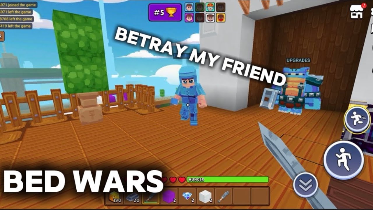 I BETRAY BLUE TEAM IN BED WARS#bedwars #minefun #minecraft 