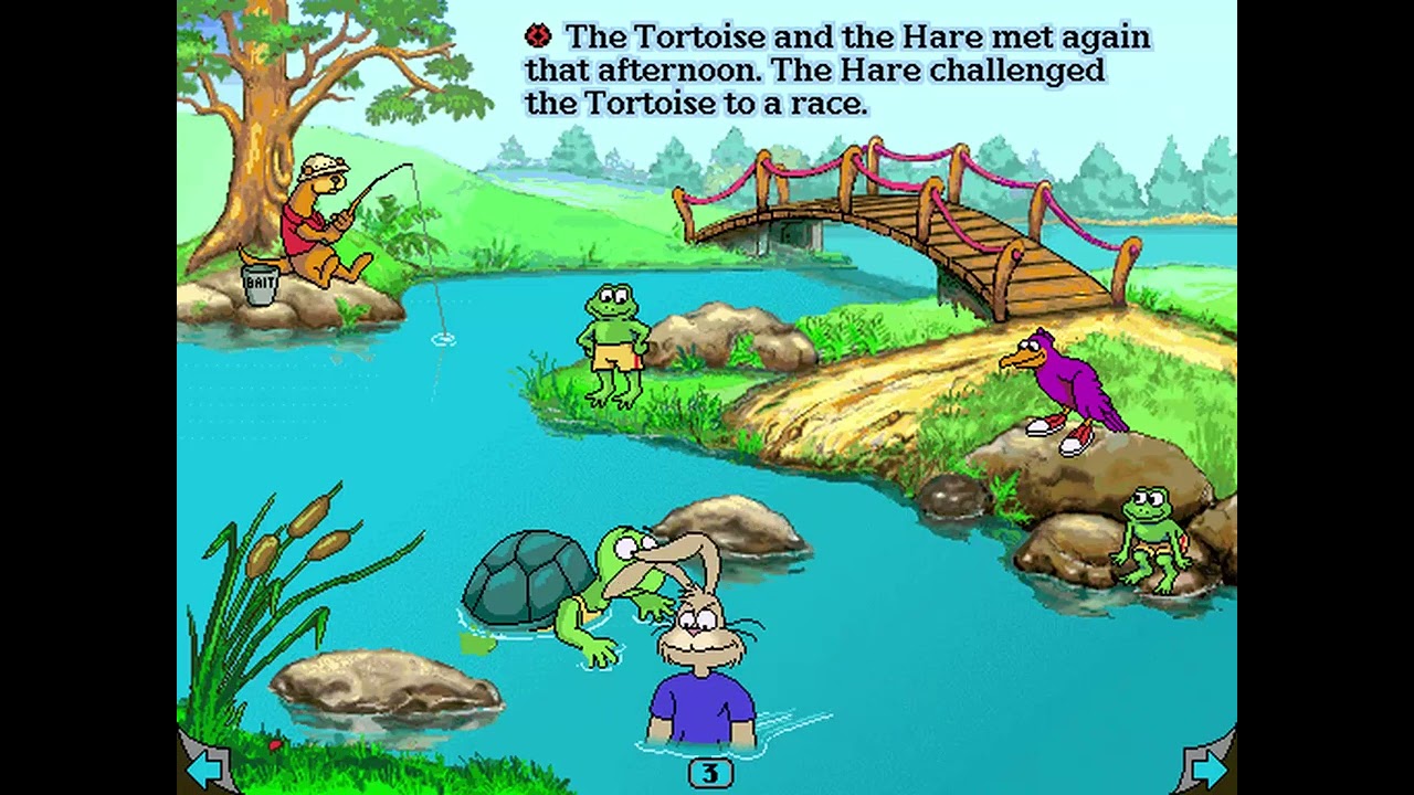 Living Books: The Tortoise and The Hare Full Playthrough