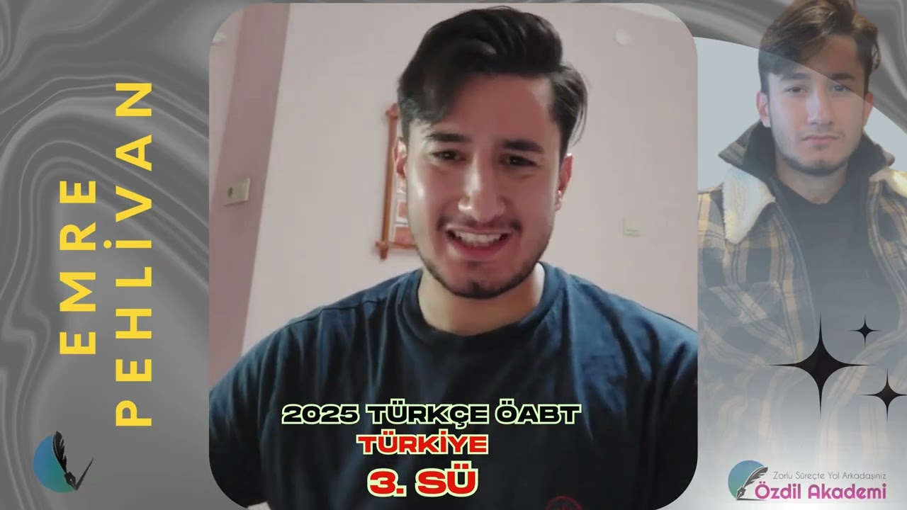 T&Uuml;RKİYE 3.S&Uuml;   2025 &Ouml;zdil Akademi UZEM T&Uuml;RK&Ccedil;E &Ouml;ABT T&Uuml;RKİYE 3.S&Uuml; EMRE PEHLİVAN &Ouml;zdil dedi