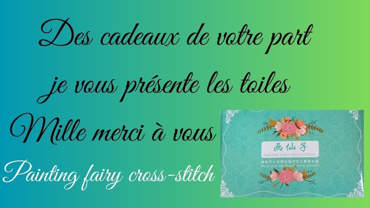 Présentation de toiles #pointdecroix #paintingfairycrossstitch Des cadeaux de votre part. Merci bcp