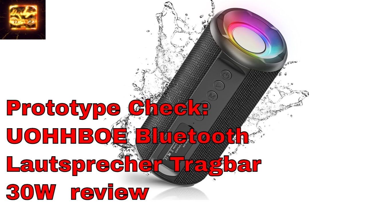 RGB UOHHBOE Bluetooth Lautsprecher Tragbar 30W  Review