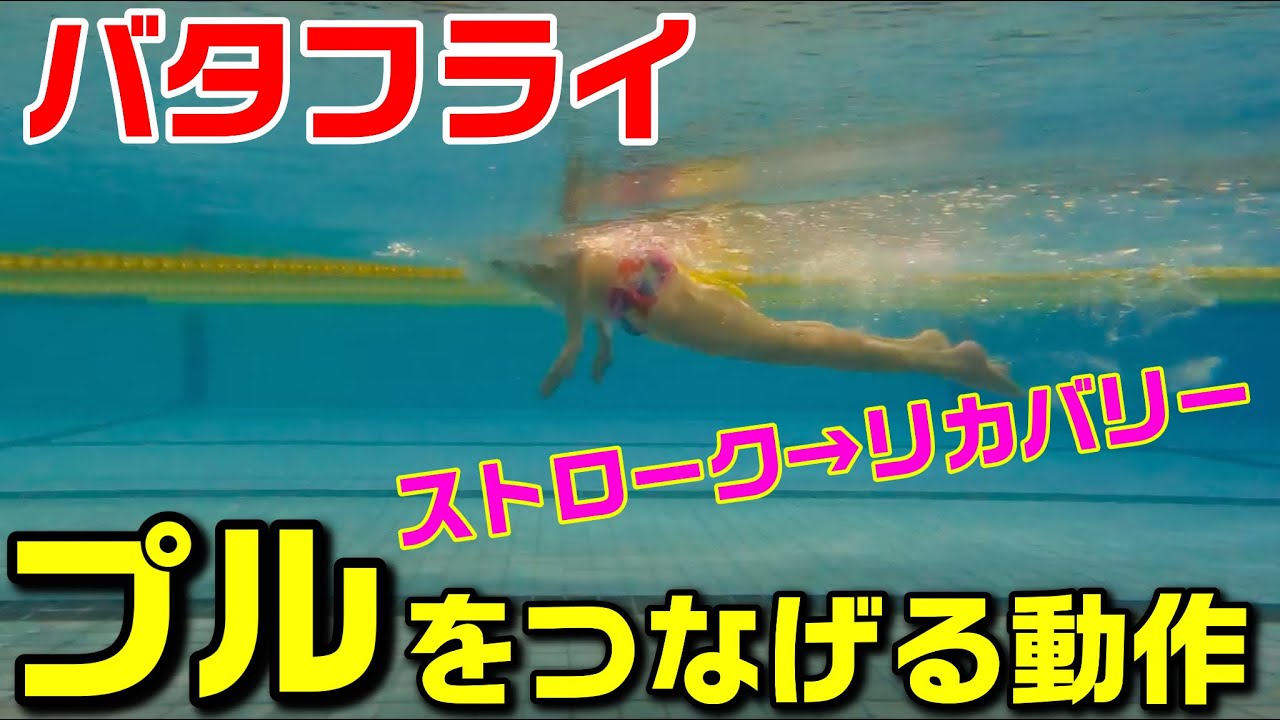 【バタフライ】ステップ③プルを繋げる動作〜リズム良くスムーズに泳ぐ〜