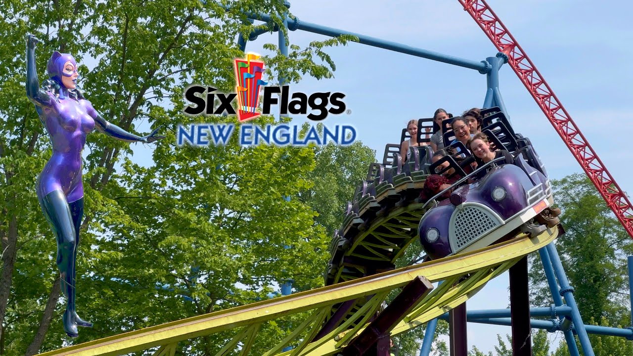 Catwoman Whip POV at Six Flags New England