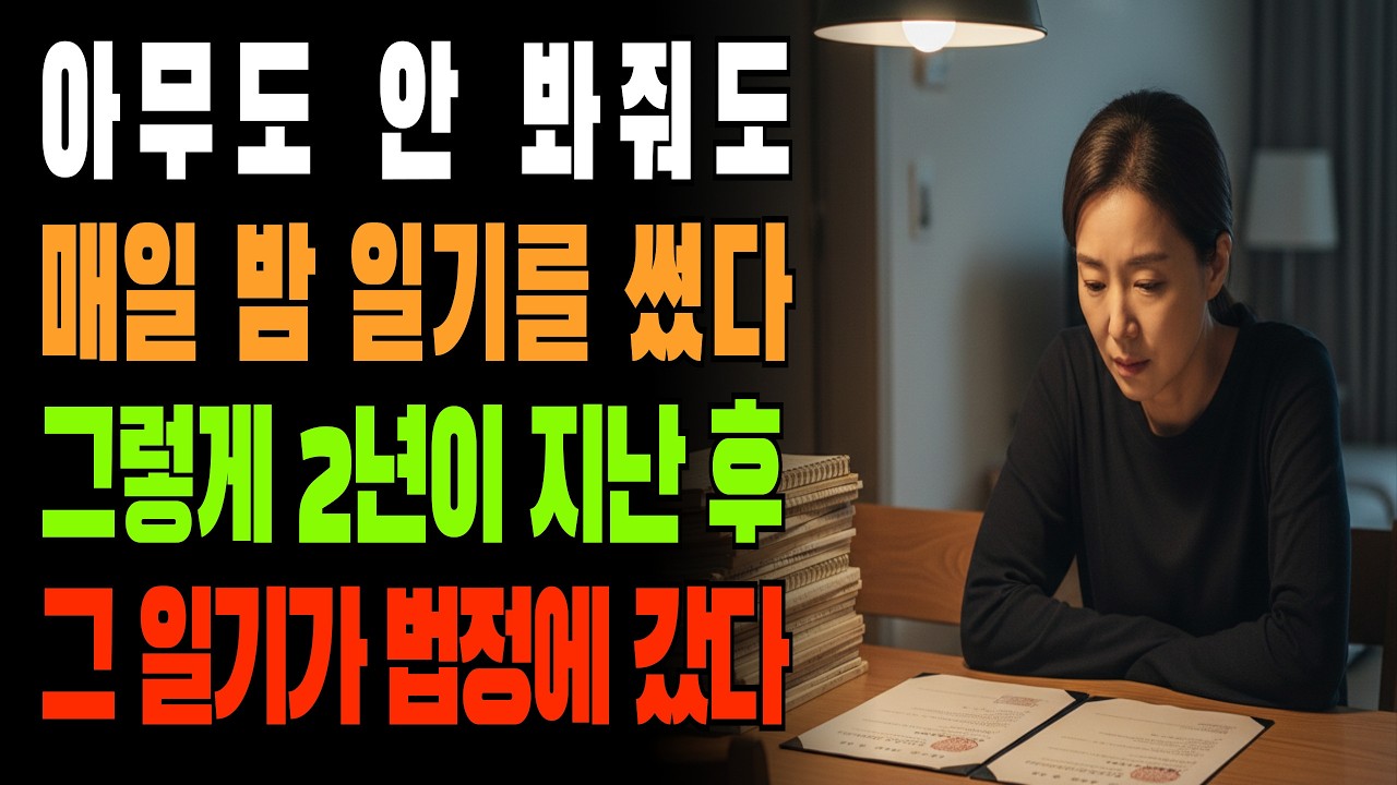 🎧 2년 동안 시어머니 기저귀 갈았더니유언장에 내 이름이 없었다