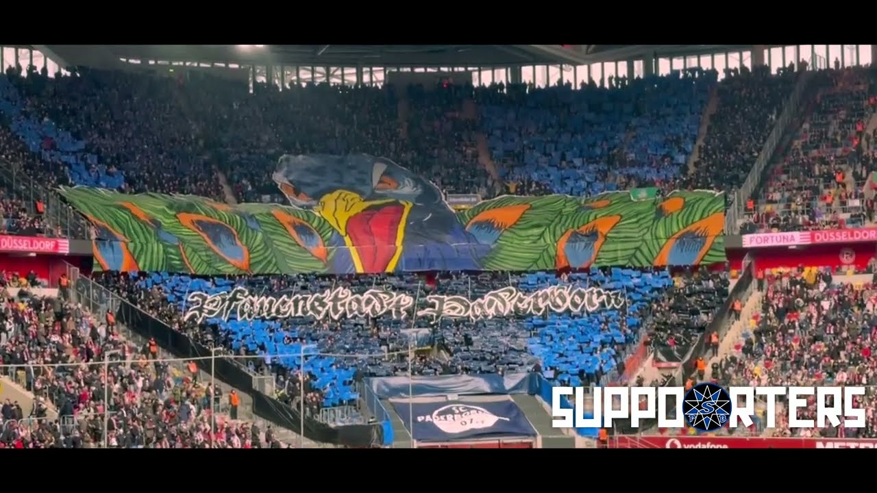 “Pfauenstadt Paderborn”-Choreo | 01.02.2026 | Fortuna Düsseldorf - SC Paderborn 07